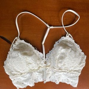 Aerie lace bralette. White. XS